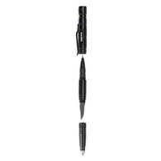 Prime-Line SWISS+TECH 4-in-1 Multi-Tool Pen, Aluminum Construction, Black Stone Single Pack ST029009